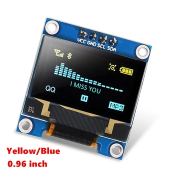0,96 wyświetlacz oled Niebieski I2C IIC Szeregowy OLED 128x64 LCD LED ssd1309 0,91 calowy wyświetlacz oled Moduł do Arduino, Raspberry Pi Wyświetlacz
