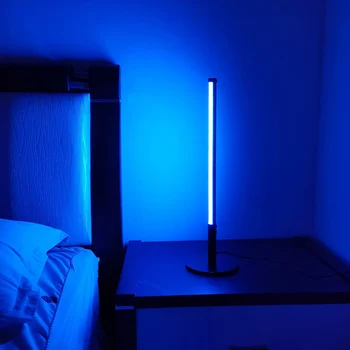 40 cm Nowoczesny led RGB Lampa podłogowa Stojąca Oprawa Kolorowa Sypialnia Jadalnia Atmosfera Oświetlenie Wystrój Domu W Pomieszczeniu Stojąca Lampa #20