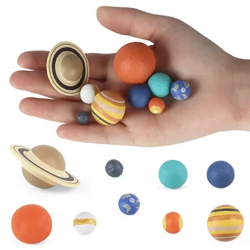 9 Szt. Kosmiczna Model Planety Symulacja Układu Słonecznego Globu Osiem Planet Piłkę Plastikowe Figurki Edukacyjne, Naukowe, Zabawki Edukacyjne