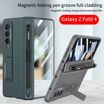 Etui do telefonu komórkowego Samsung Galaxy Składany Z 4 Magnetyczny Składany Design Zintegrowany Z uchwytem S pen shell