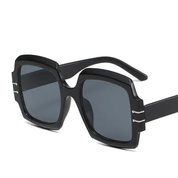 Nowe Oversize Kwadratowe Okulary Vintage Damskie Męskie Luksusowe Okulary Czarne Wielkie Odcienie Retro Męskie Damskie Oculos Gafas UV400