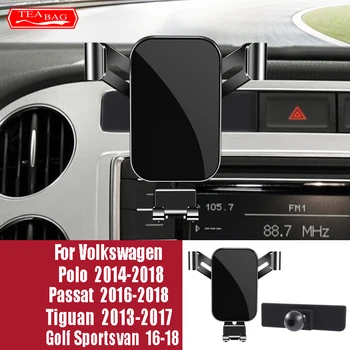 Samochodowy Uchwyt do Telefonu Do Volkswagen VW Tiguan Passat Polo Golf Sportsvan 2013-2018 Otwory Wentylacyjne Nawigacyjne Uchwyt Akcesoria Do Wnętrz